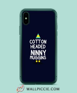Elf Quote Cotton Headed Ninny Muggins iPhone XR Case