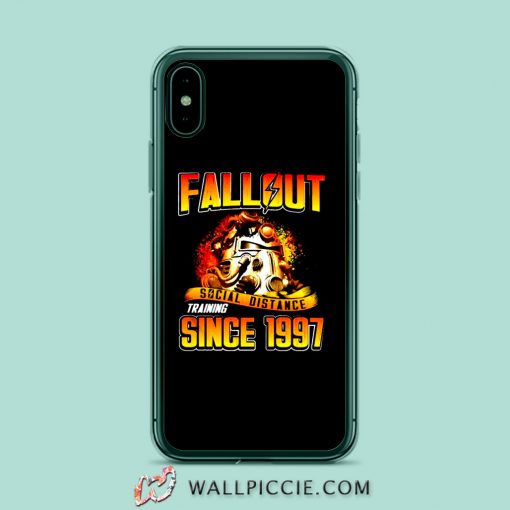 Fallout Social Distance Training Since 1997 iPhone XR Case