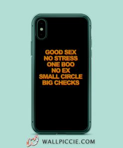 Good Sex No Stress One Boo No Ex iPhone XR Case