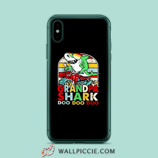 Grandpa Shark Doo Doo Doo iPhone XR Case