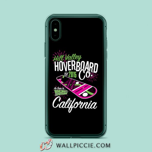 Hill Valley Hoverboard Back To The Future Vintage iPhone XR Case