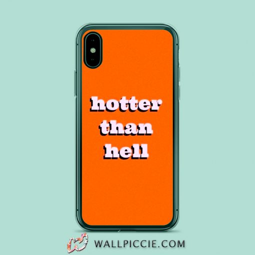 Hotter Than Hell Vintage Aesthetic iPhone XR Case