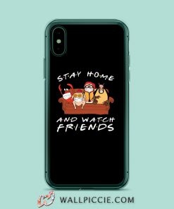 Hugsy Stay Home And Watch Friends iPhone XR Case