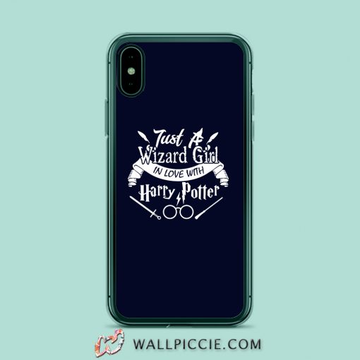 Just Wizard Girl Love Harry Potter iPhone XR Case