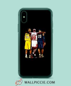 Kobe Bryant GOAT Hoodie x Michael Jordan x Lebron James iPhone XR Case