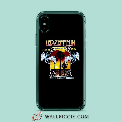 Led Zeppelin 1977 Inglewood Concert iPhone XR Case