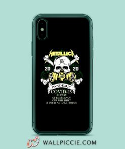 Metallica 2020 pandemic covid 19 in case of emergency cut this iPhone XR Case
