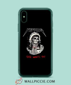 Red Indian Skeleton Yeezus Tour iPhone XR Case