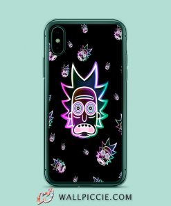 Rick Morty Neon Aesthetic iPhone XR Case