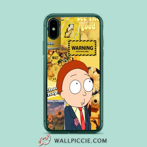 Rick Morty See The Good Yellow Aesthetic iPhone XR Case