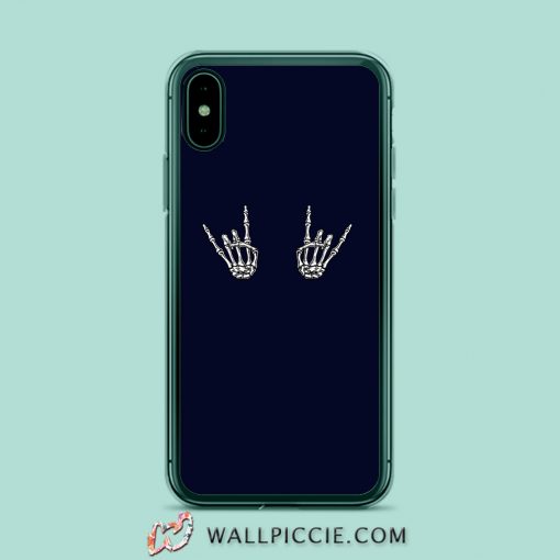 Skeleton Hand Rock iPhone XR Case