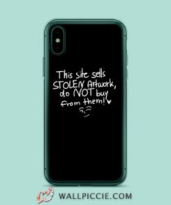 This Site Sell Stolen Artwork Black iPhone XR Case