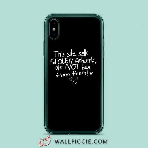 This Site Sell Stolen Artwork Black iPhone XR Case