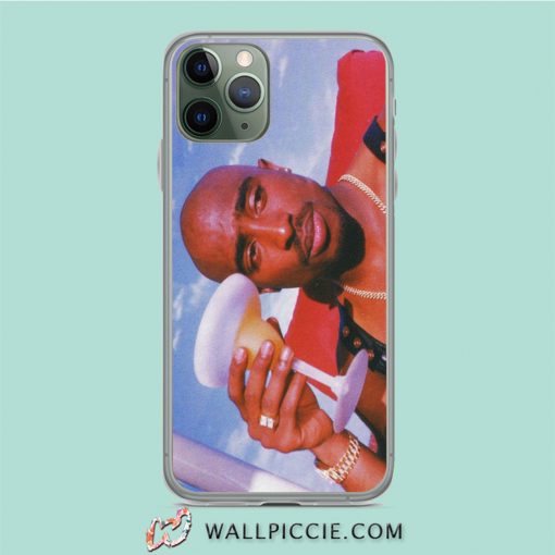 Tupac Drink Wine Aesthetic iPhone 11 Case