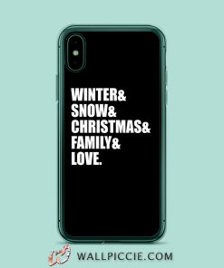 family love christmas iPhone XR Case