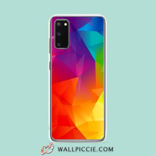 Cool Abstract Geometric Rainbow Samsung Galaxy S20 Case