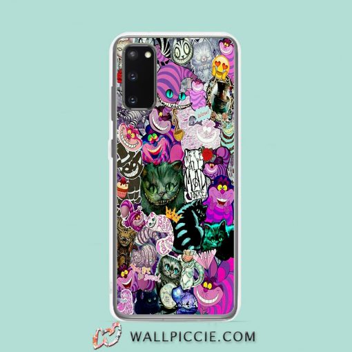Cool Alice In Wonderland Cat Collage Samsung Galaxy S20 Case