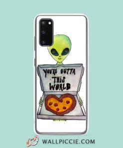 Cool Alien Quote Outta This World Samsung Galaxy S20 Case