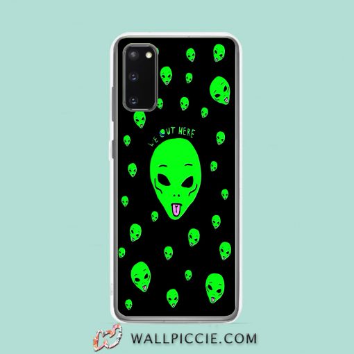 Cool Alien We Out Here Aesthetic Samsung Galaxy S20 Case