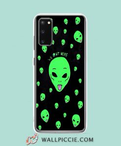 Cool Alien We Out Here Samsung Galaxy S20 Case