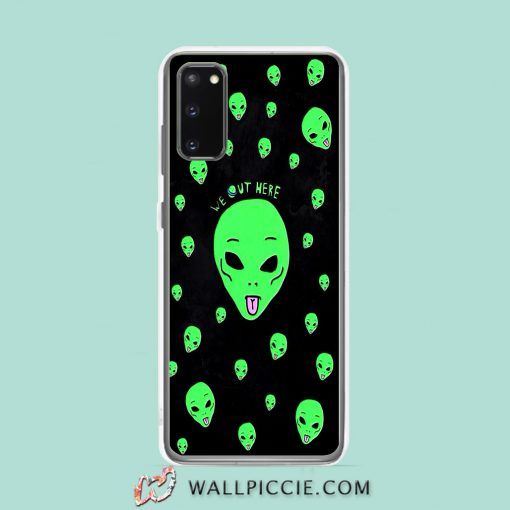Cool Alien We Out Here Samsung Galaxy S20 Case