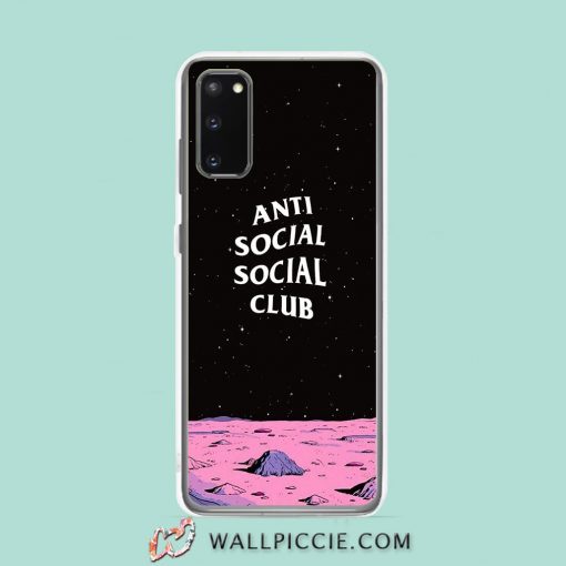 Cool Anti Social Social Club Moon Space Samsung Galaxy S20 Case