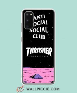 Cool Anti Social Social Club X Thrasher Samsung Galaxy S20 Case