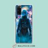 Cool Astronaut Walk Alone Neon City Samsung Galaxy S20 Case