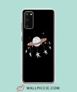 Cool Astronauts Carousel In Space Samsung Galaxy S20 Case