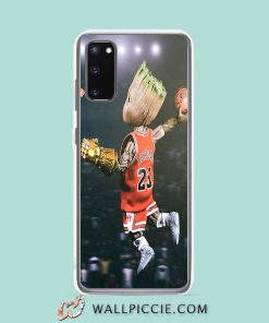 Cool Baby Groot Jordan Parody Samsung Galaxy S20 Case