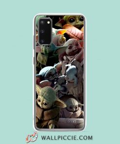 Cool Baby Yoda Meme Collage Samsung Galaxy S20 Case