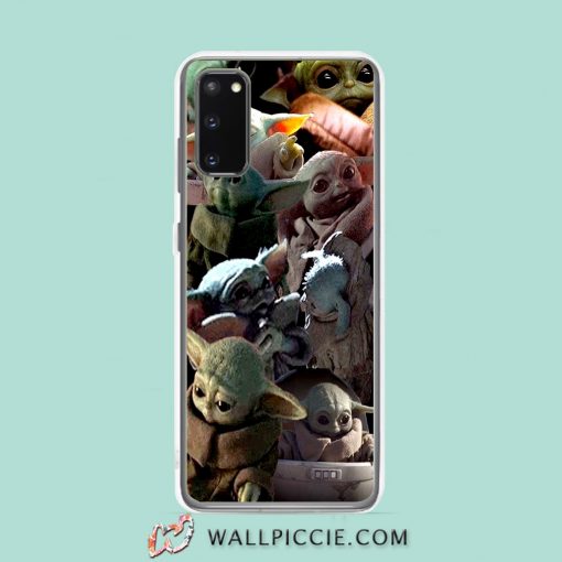 Cool Baby Yoda Meme Collage Samsung Galaxy S20 Case