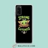 Cool Baby Yoda Star Wars Quote Samsung Galaxy S20 Case