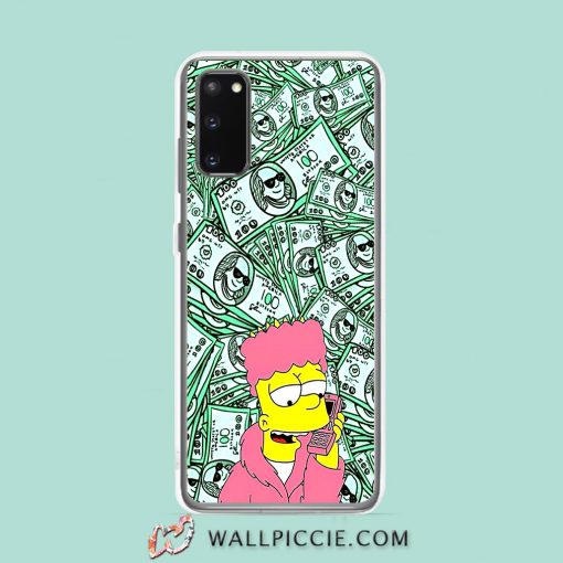 Cool Bart Simpson Cozy Make Money Samsung Galaxy S20 Case