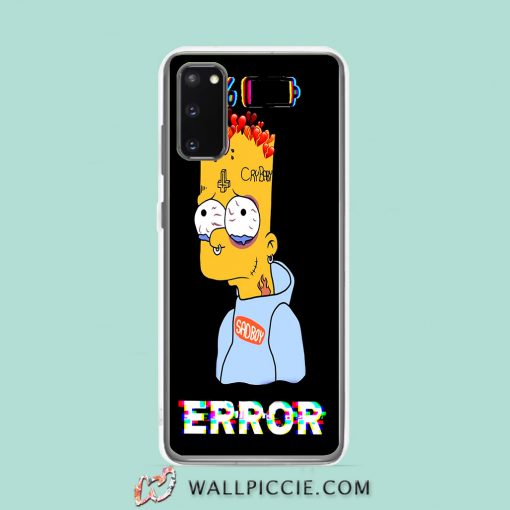 Cool Bart Simpson Error Sadboy Samsung Galaxy S20 Case