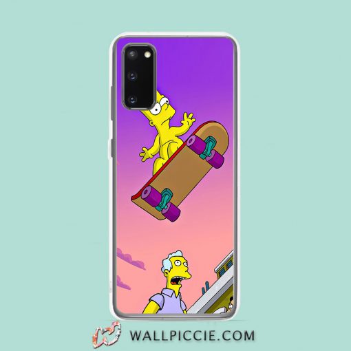 Cool Bart Simpson Pro Skater Samsung Galaxy S20 Case