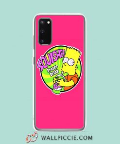 Cool Bart Simpson Squishee Frozen Drink Samsung Galaxy S20 Case