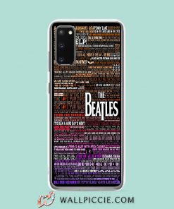 Cool Beatles Rainbow Lyric Samsung Galaxy S20 Case