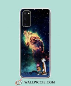 Cool Calvin Hobbes Nebula Galaxy Samsung Galaxy S20 Case