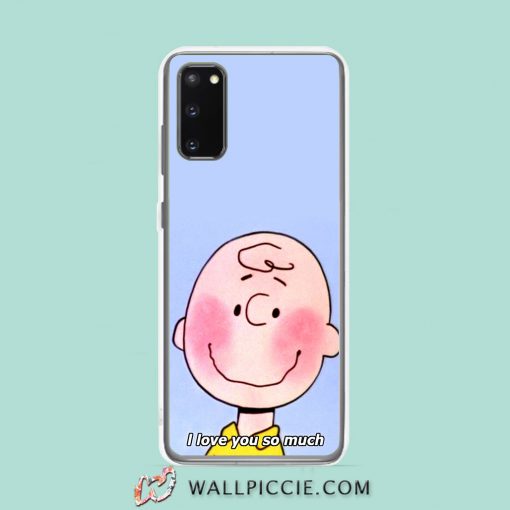 Cool Charlie Brown I Love You So Much Samsung Galaxy S20 Case