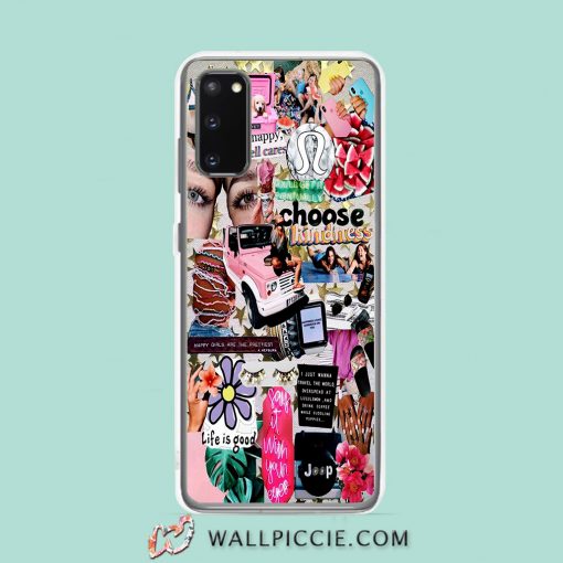 Cool Choose Kindness Life Is Good Collage Samsung Galaxy S20 Case