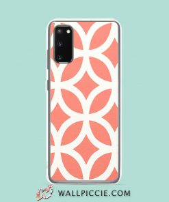 Cool Coral Geometric Pattern Samsung Galaxy S20 Case