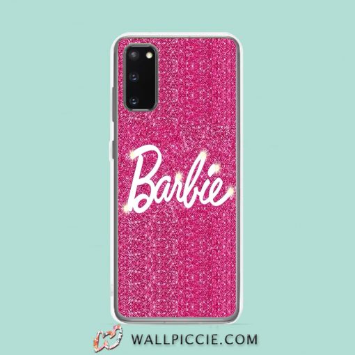 Cool Cute Barbie Pink Glitter Samsung Galaxy S20 Case