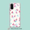 Cool Cute Pink Butterfly Pattern Samsung Galaxy S20 Case