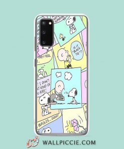 Cool Cute Snoopy Comic Collage Samsung Galaxy S20 Case