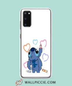 Cool Cute Stitch Coloring Samsung Galaxy S20 Case