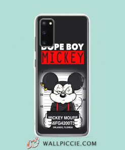 Cool Dope Boy Mickey Mouse Mugshot Samsung Galaxy S20 Case