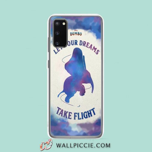 Cool Dumbo Quote Let Your Dreams Take Flight Samsung Galaxy S20 Case