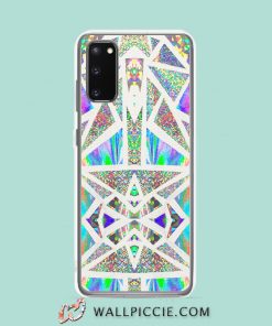 Cool Faux Holographic Geometric Pattern Samsung Galaxy S20 Case