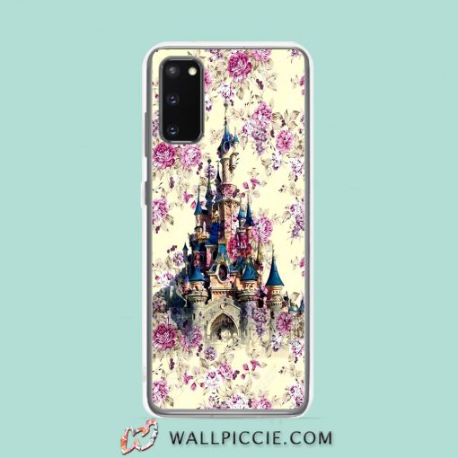 Cool Floral Disney Castle Samsung Galaxy S20 Case